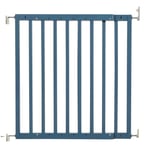 Safetots Stair Gate Wooden, Chunky, Screw Fit Gate, Azure Blue, 63.5cm - 105.5cm