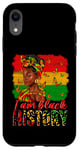 Coque pour iPhone XR I am Black History Juneteenth celebration afro-américain