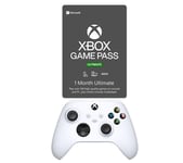 Xbox Wireless Controller (Robot White) & Xbox Game Pass Ultimate Bundle