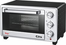 Sirge FORNO20L Mini Four électrique avec Double Verre 1400 W 21L - Noir  ventilé