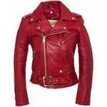 Blouson Schott  PERFECTO FEMME  lcw 8600 Rouge