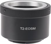 T2-EOSM Adaptateur d'objectif compatible avec objectif T2 T pour Canon EOS M EF-M Mount Boîtier d'appareil photo sans miroir M1 M2 M3 M5 M6 M10 M50 M100 M200, M50 Mark II, M6 Mark II