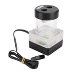 wendeekun CPU Water Cooling Pump/Reservoir Combo, Computer Water Pump PC Cooler Integrated Built-in Defoaming 500L/H-Flow 3 Meters Discharge Lift