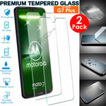 2x 100% Genuine TEMPERED GLASS Screen Protector Cover for Motorola Moto G7 Plus