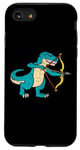 Coque pour iPhone SE (2020) / 7 / 8 Dinosaure Tir à l'arc Archer T-Rex Arc Et Des Flèches Garçon