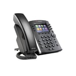 Polycom VVX 401 HD Business Media Grayscale Display IP Desk Phone - Black