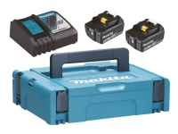 Makita DC18RC - Batteriladdare + batteri 2 x - Li-Ion - 6 Ah - 108 Wh - 1 x batterier laddas