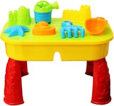 Sand and Water Table Garden Sandpit Play Set Toy Watering Can Spade Sand Bucket