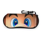 Étui à Lunettes Mario étanche avec Mousqueton pour Lunettes de sécurité avec Fermeture à glissière, étui Souple pour Lunettes de Soleil Portables, Clip de Ceinture