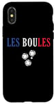 Coque pour iPhone X/XS les boules Boccia Boule Pétanque bouliste Boulot Drôle