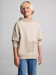 Mango Kids' NYC Oversized Hoodie, Light Brown