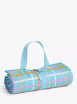 John Lewis ANYDAY Grid Picnic Rug, Blue/Multi