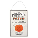 Something Different Pumpkin Patch This Way Wooden Sign Halloween Decoration