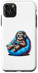 iPhone 11 Pro Max Sloth Gamer with Headphones and Controller Case