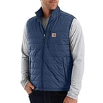 Carhartt Men's Carhartt Rain Defender Relaxed Fit Lightweight Insulated Vest Outerwear, Dark Blue, M