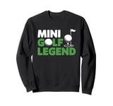 Retro Mini Golf Champion Funny mini Golfer Sport Sweatshirt