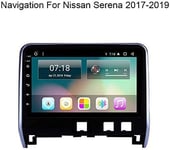 QXHELI Android Navigation GPS pour Nissan Serena 2017-2019 Car Stereo Miroir Lien Écran Tactile Voiture Media Player 2DIN WiFi USB SD Dab + BT AUX SWC