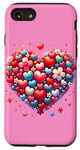 iPhone SE (2020) / 7 / 8 Cute Heart with Flowers and Hearts for Valentine's Day Case