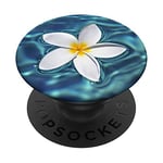 Hawaii Pop Mount Socket White Flower in the Sea Ocean Water PopSockets Swappable PopGrip