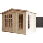 Abri de jardin en bois 6 m2 - l332xP222xH232cm - Cabanon jardin extérieur avec sol - Cabane de jardin - Chalet de Loisirs - Maison d'été en bois