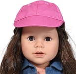 The New York Doll Collection - Casquette Sport Rose protectrice Soleil | Vêtements de poupée Casquette de Tennis pour poupée Fille 18 Pouces / 46 cm