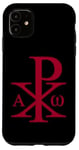 iPhone 11 CHI RHO ALPHA OMEGA CHRISTIAN CROSS SYMBOL Case