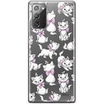 ERT GROUP mobile phone case for Samsung GALAXY NOTE 20 original and officially Licensed Disney pattern Marie 003 optimally adapted to the shape of the mobile phone, partially transparent