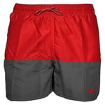 Nike Volley Short de Bain pour Homme 12,7 cm, Homme, Slips de Bain, NESSB451-614, Rouge (University Red), S