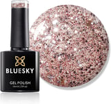 Gel Nail Polish, Razzle Dazzle LT135, Rose Gold Glitter, Long Lasting, Chip Resi