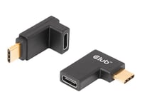 Club 3d usb type c gen2 angled adapter set of 2 up to 4k120hz 10gbps