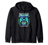 14th Birthday Boy Gamer Gift Age 14 Year Old GamingSon Zip Hoodie