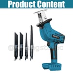 Cordless Electric Reciprocating Saw Outside Saber Cutting For Makita Battery UK