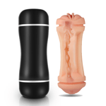 Male Sex Toys Masturbation Cup Masturbator Pocket Pussy Mouth Combo Black