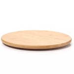 Wooden Turntable Lazy Susan Rotating Tray Round Food Serving Solid Board Service