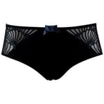 Shorties & boxers Lou  PARIS Shorty Femme Microfibre BLOOM Noir