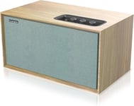 T40 Arc Enceinte Active avec 40W de Puissance, Woofer 4"", Bluetooth 5.0, HDMI Arc, Optique, RCA, USB, Enceinte pour la Télévision, la Table ou l'Étagère, Couleur Brown