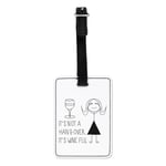 It's Not A Hangover It's Wine Flu Visual Luggage Tag Suitcase Bag - Funny Travel