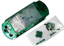 NEW Replacement Sony PSP 3000 Console Full Housing Shell Cover With Button Set -Green.