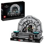 LEGO Star Wars Emperor's Throne Room Diorama, Return of the Jedi 40th Anniversary Lightsaber Dual Set for Adults, Gift for Men & Women, with Luke Skywalker and Darth Vader Minifigures 75352