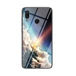 Coque pour Huawei Nova 3i,Marbre Verre trempé Ultra Fine Silicone Housse Original Étui de Protection en Souple Doux TPU Gel Bumper pour Huawei Nova 3i (Étoiles Brillantes)