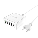 Celly Laddare 4xusb Qc3 1xusb-pd 60w