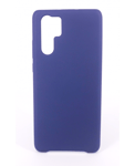 Coque Silicone Gomme Intérieur Façon Velours Huawei P30 Pro - Bleu Nuit