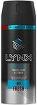 Lynx Ice Chill Frozen Mint & Lemon Body Spray Deodorant for Men, 150 ml (Pack o