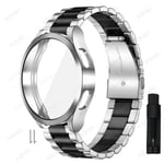 (kello 4 Classic 46mm hopeamusta settityökalu)Samsung Galaxy Watch 4 5 44mm 40mm ranneke + kotelo Galaxy Watch 4 Classic 46mm 42mm 5 Pro 45mm hihna Tpu-kotelo - kellon rannekkeet