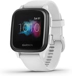 Garmin Montre Intelligente Venu Sq Gps De Sport Connectée Santé Et Bienêtre Fonction Musique Intégrée Edition Exclusive Amazon Blanc/Noir