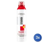 3x L’Oréal Paris Studio Line Fixage & Shine Iperforte 250Ml