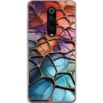 Kännykkäkuori Xiaomi Mi 9T Pro -laitteelle, jossa on Metallikuviointi kuvio