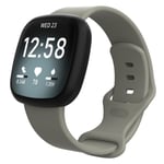 Silikonarmband Fitbit Versa 4/Sense 2 Grå (L)