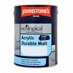 5L Johnstone's Acrylic Durable Matt, New Mould Resistant Formula in B/White