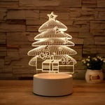 Jul 3D Nattlampa LED-lampa USB Laddningsbar Bordlampa Dekorativ Nattlampa Nattlampa Sovrumslampor Toddler Nattlampa